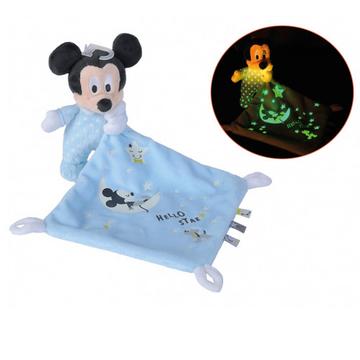 Glow in the Dark Schmusetuch Starry Night Mickey Mouse