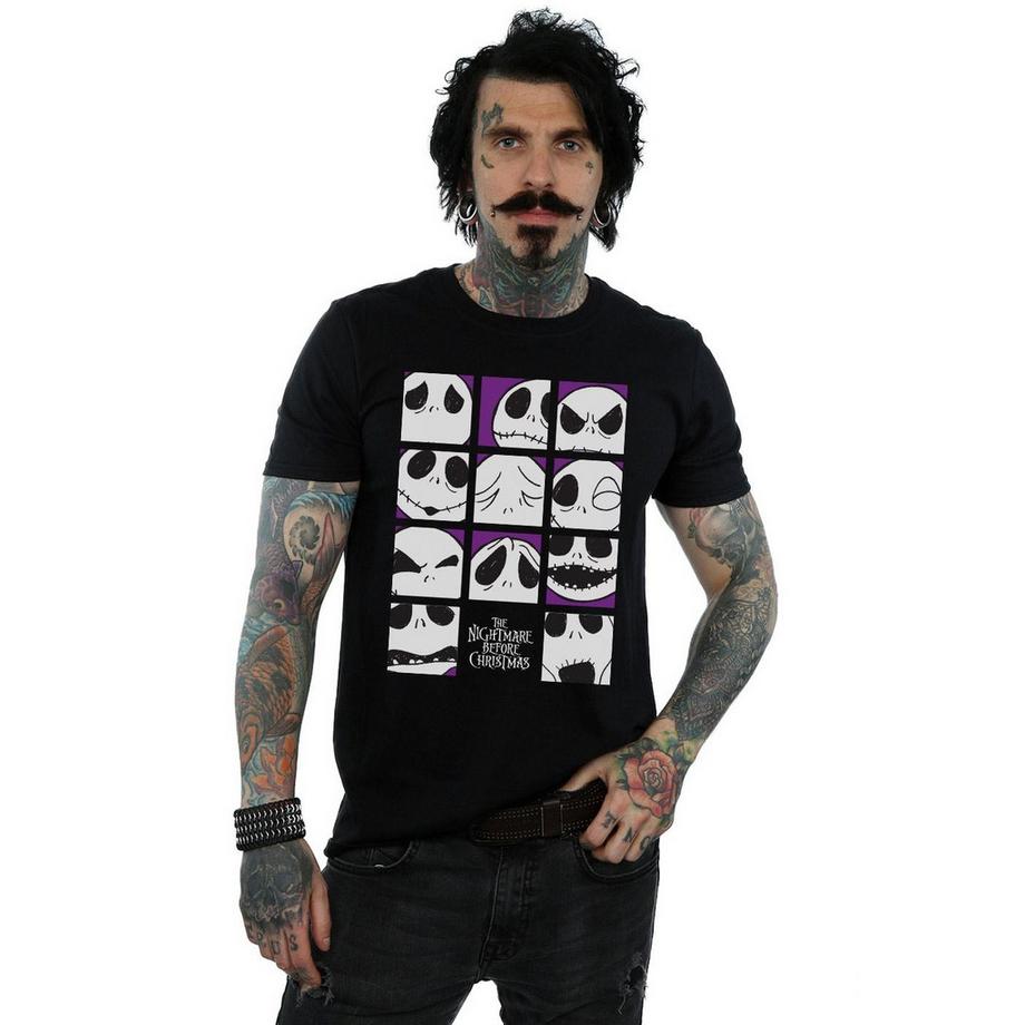 Disney Nightmare Before Christmas Many Faces Of Jack T-Shirt  