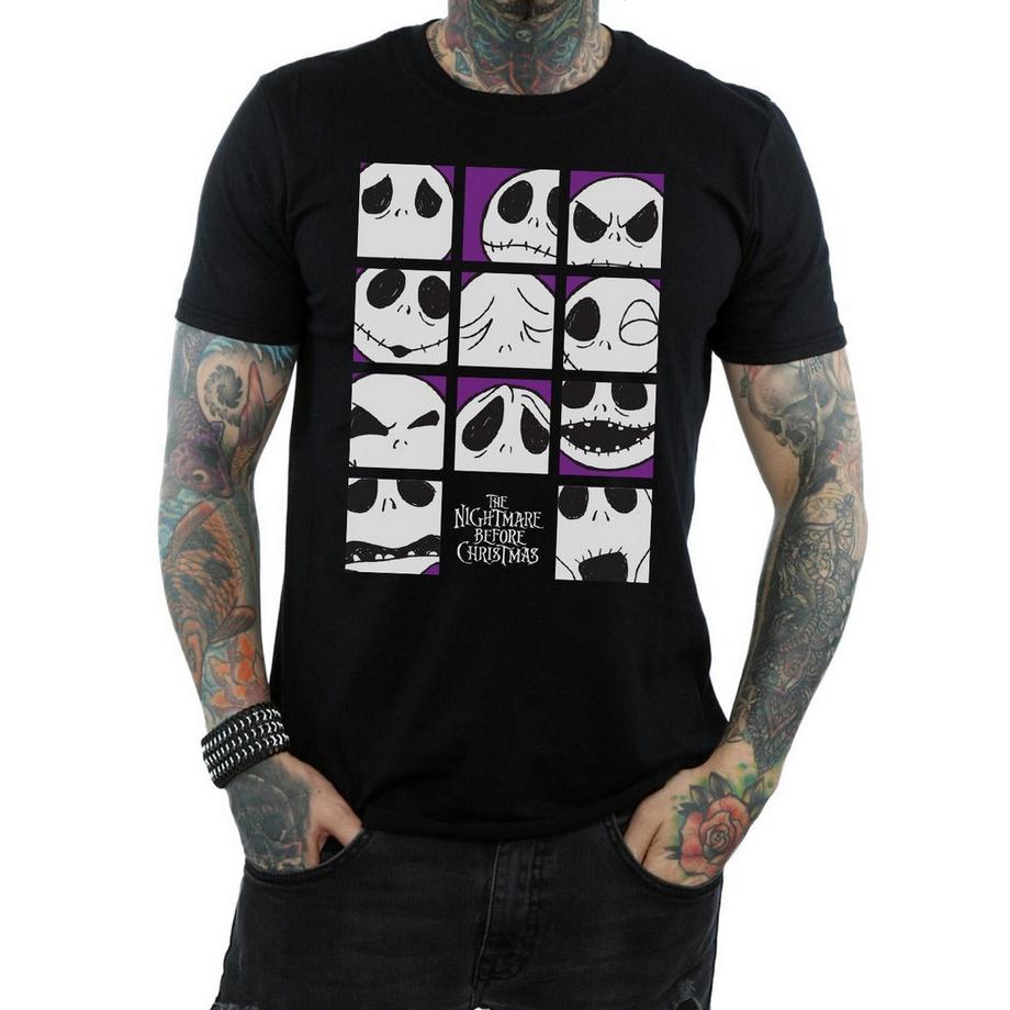 Disney Nightmare Before Christmas Many Faces Of Jack T-Shirt  