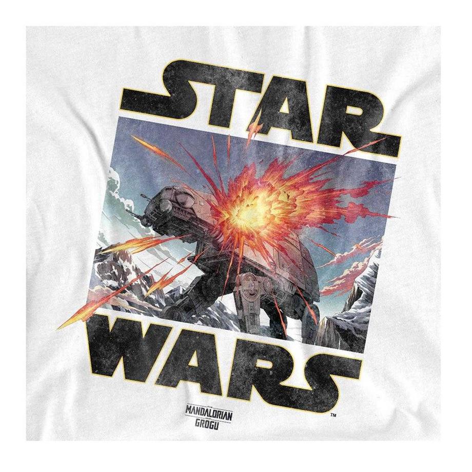Star Wars: The Mandalorian T-Shirt Motif Grogu At Attack Ajusté  