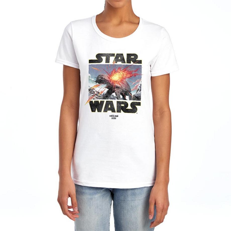 Star Wars: The Mandalorian T-Shirt Motif Grogu At Attack Ajusté  