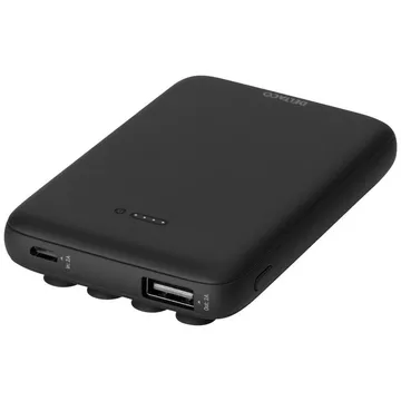 Powerbank certifiée Qi pour fixation sur l'appareil, 5 000 mAh, 18.5 Wh