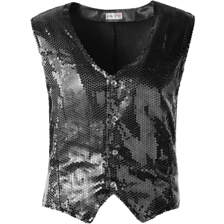 Tectake  Pailletten-Weste Herren 