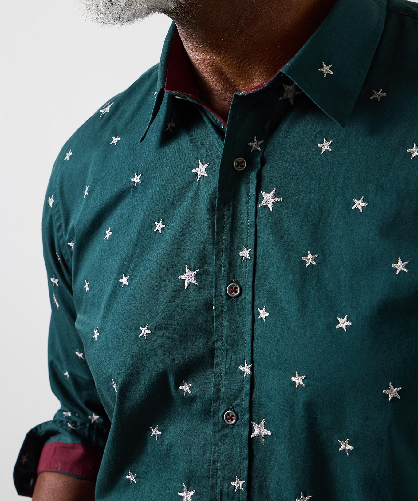 Joe Browns Hemd mit Sternenstickerei  