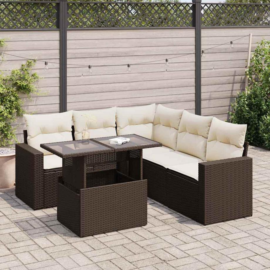 VidaXL Gartensofa set poly-rattan  