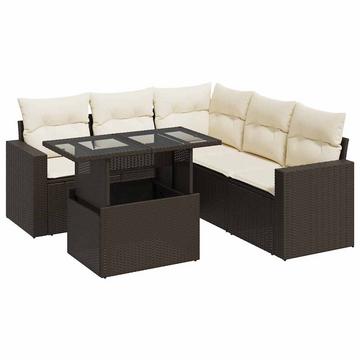 Gartensofa set poly-rattan