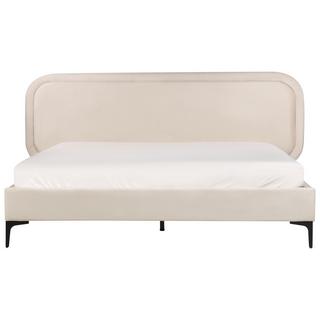 Beliani Bett mit Lattenrost aus Samtstoff Modern SUZETTE  