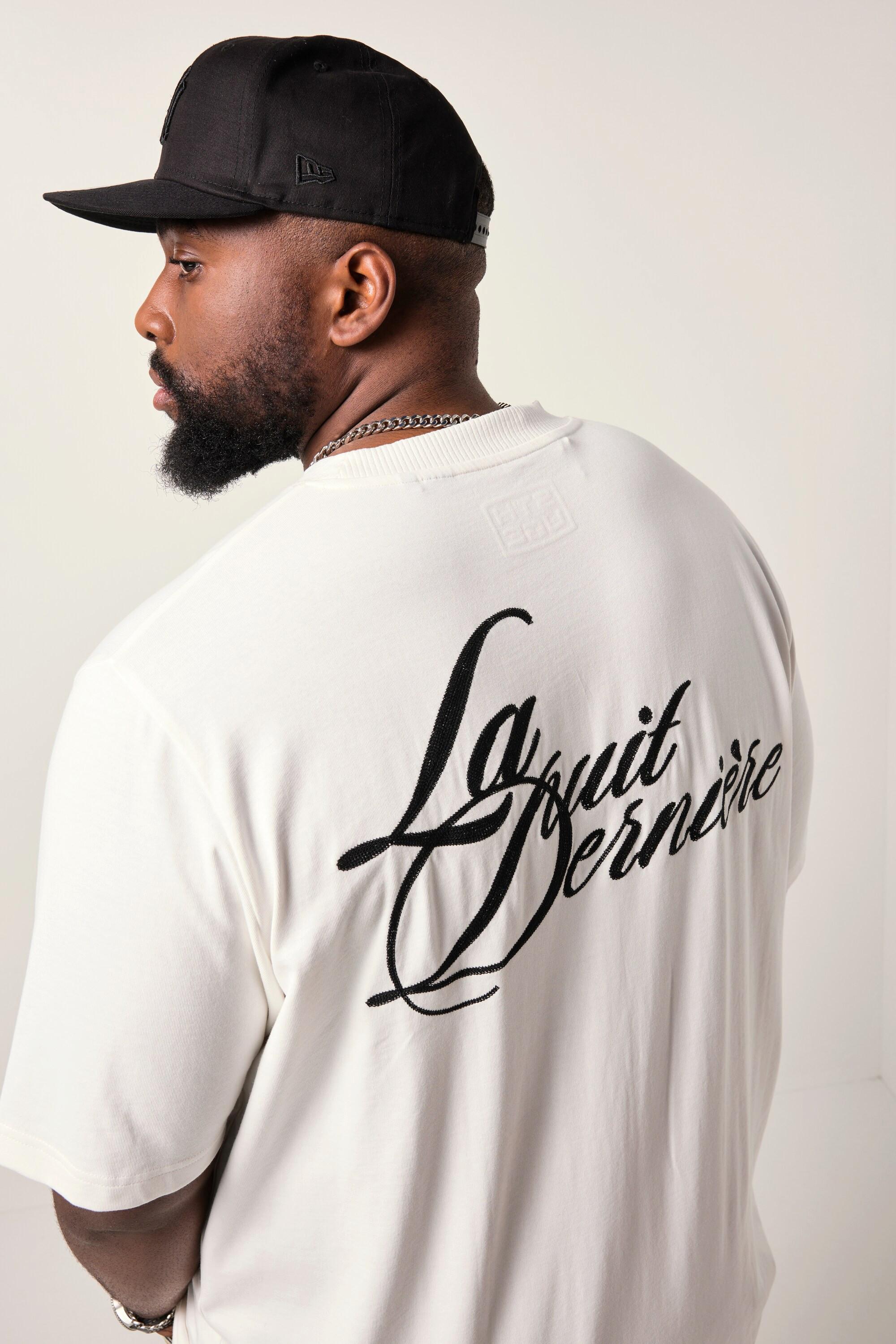 Sthuge Halbarm Stickereien T-Shirt  