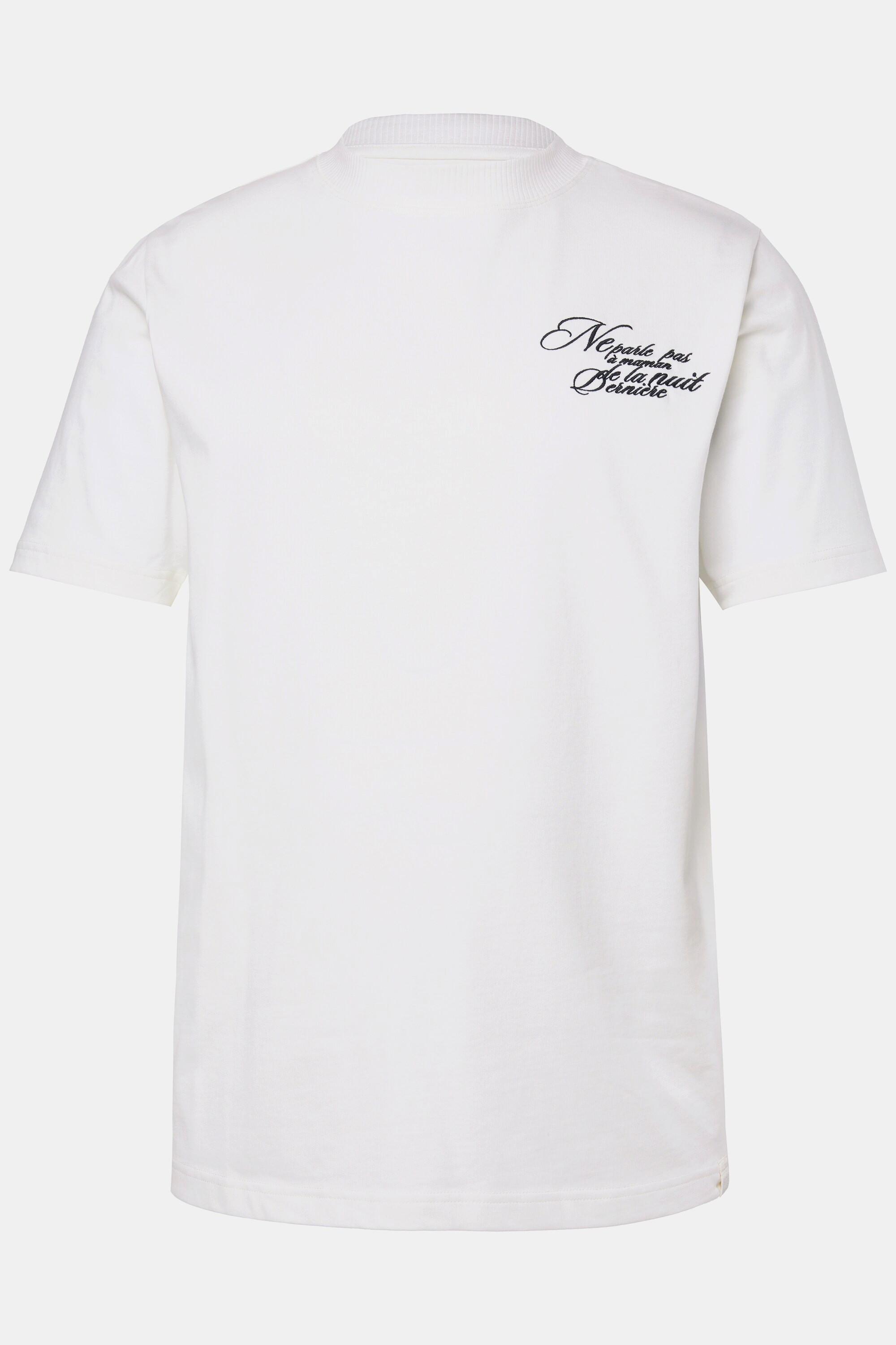 Sthuge Halbarm Stickereien T-Shirt  