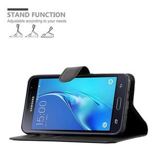 Cadorabo  Hülle für Samsung Galaxy J3 2016 Standfunktion, Kartenfach 