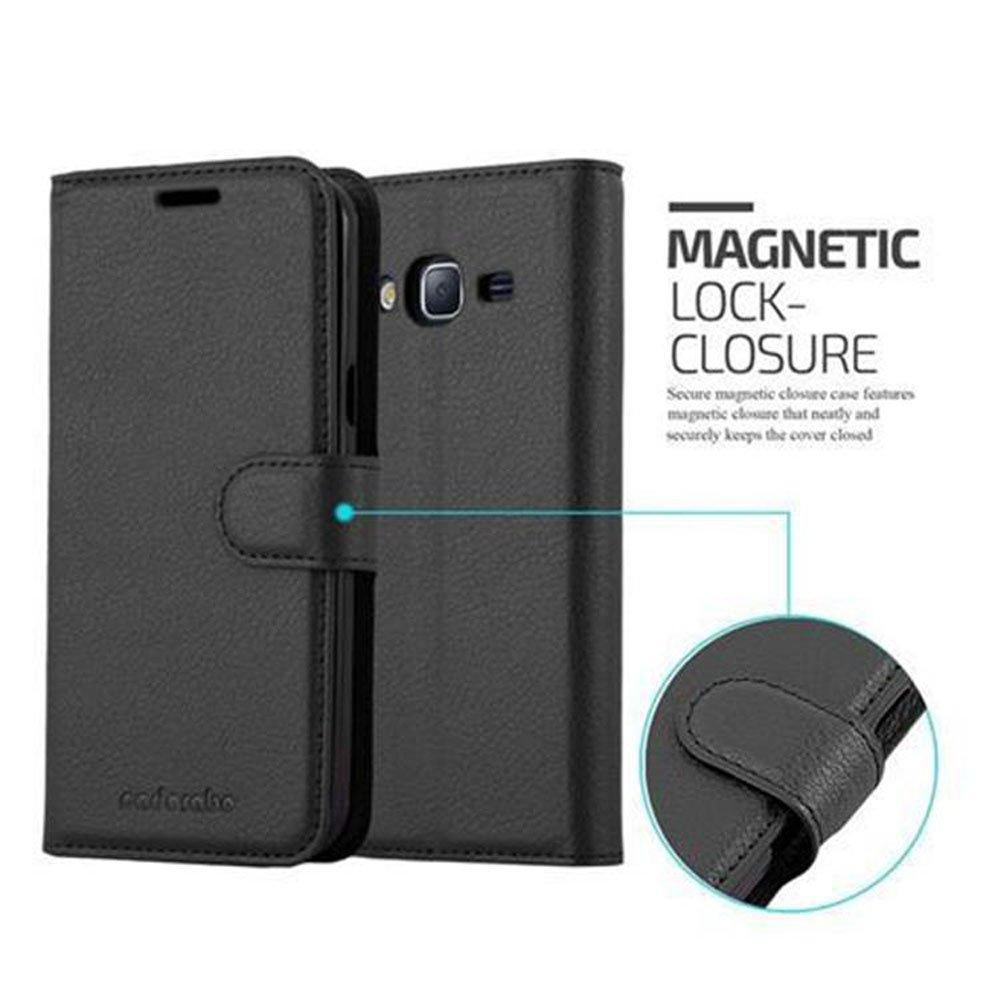 Cadorabo  Housse compatible avec Samsung Galaxy J3 2016 - Coque de protection avec fermeture magnétique, fonction de support et compartiment pour carte 