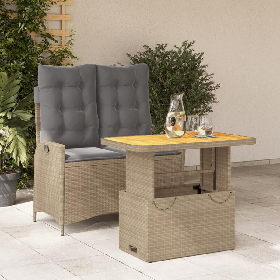 VidaXL set da pranzo da giardino Polirattan  