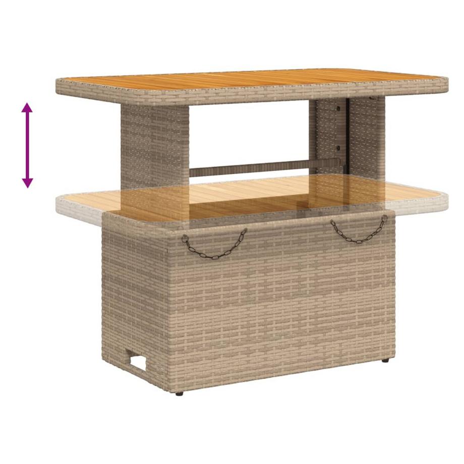 VidaXL set da pranzo da giardino Polirattan  