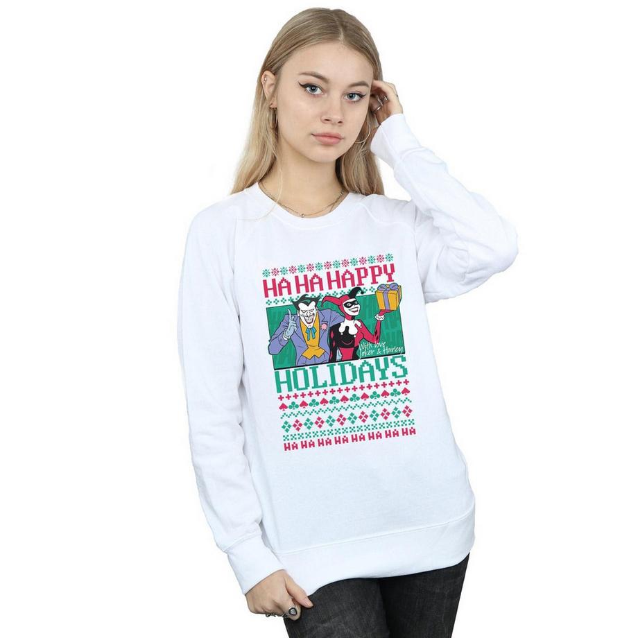 DC COMICS Ha Ha Happy Holidays Sweatshirt  