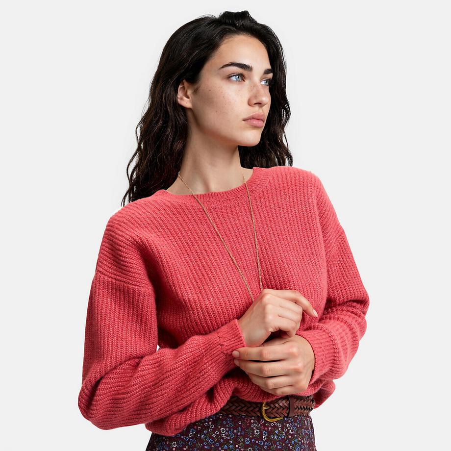 La Redoute Collections Pull réversible col rond col V  
