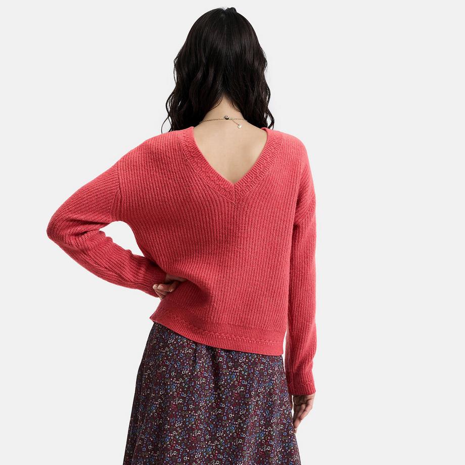 La Redoute Collections Pull réversible col rond col V  