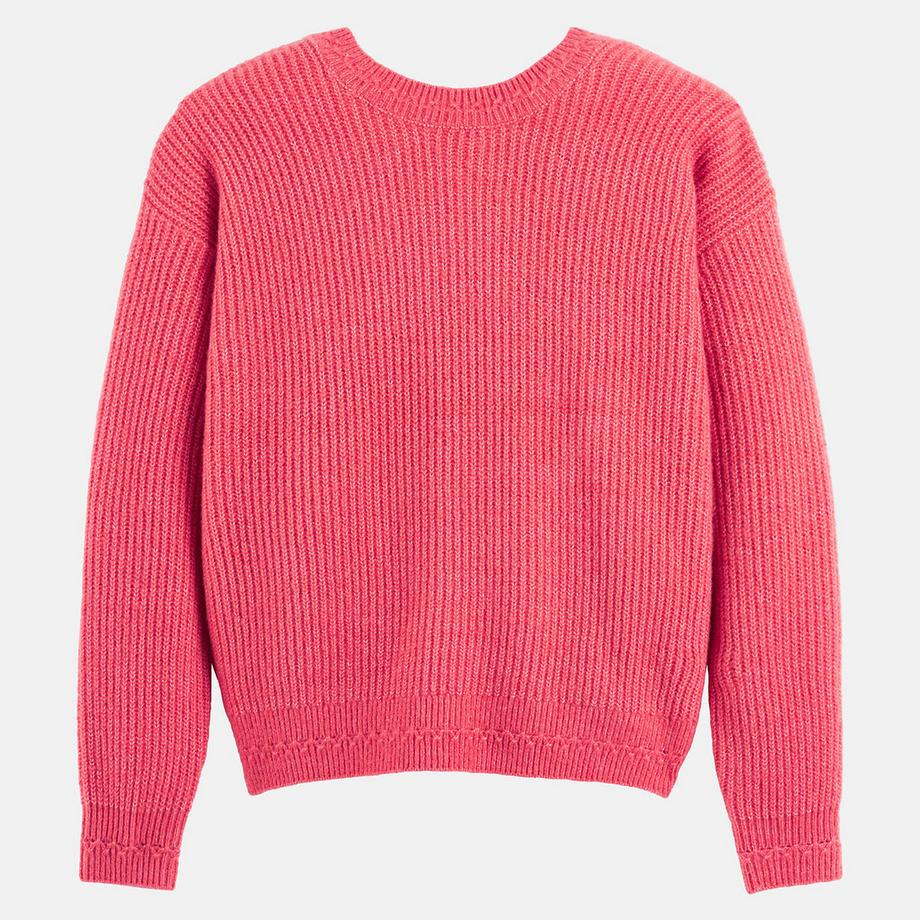 La Redoute Collections Pull réversible col rond col V  