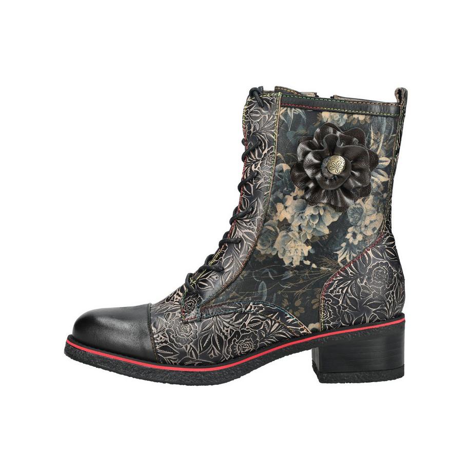 Laura Vita Bottines à lacets imprimé floral  
