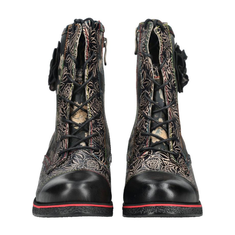 Laura Vita Bottines à lacets imprimé floral  