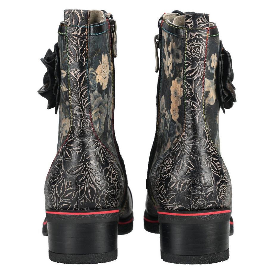 Laura Vita Bottines à lacets imprimé floral  