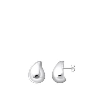 Boucles d'oreilles Organic Drop-Shape Silver