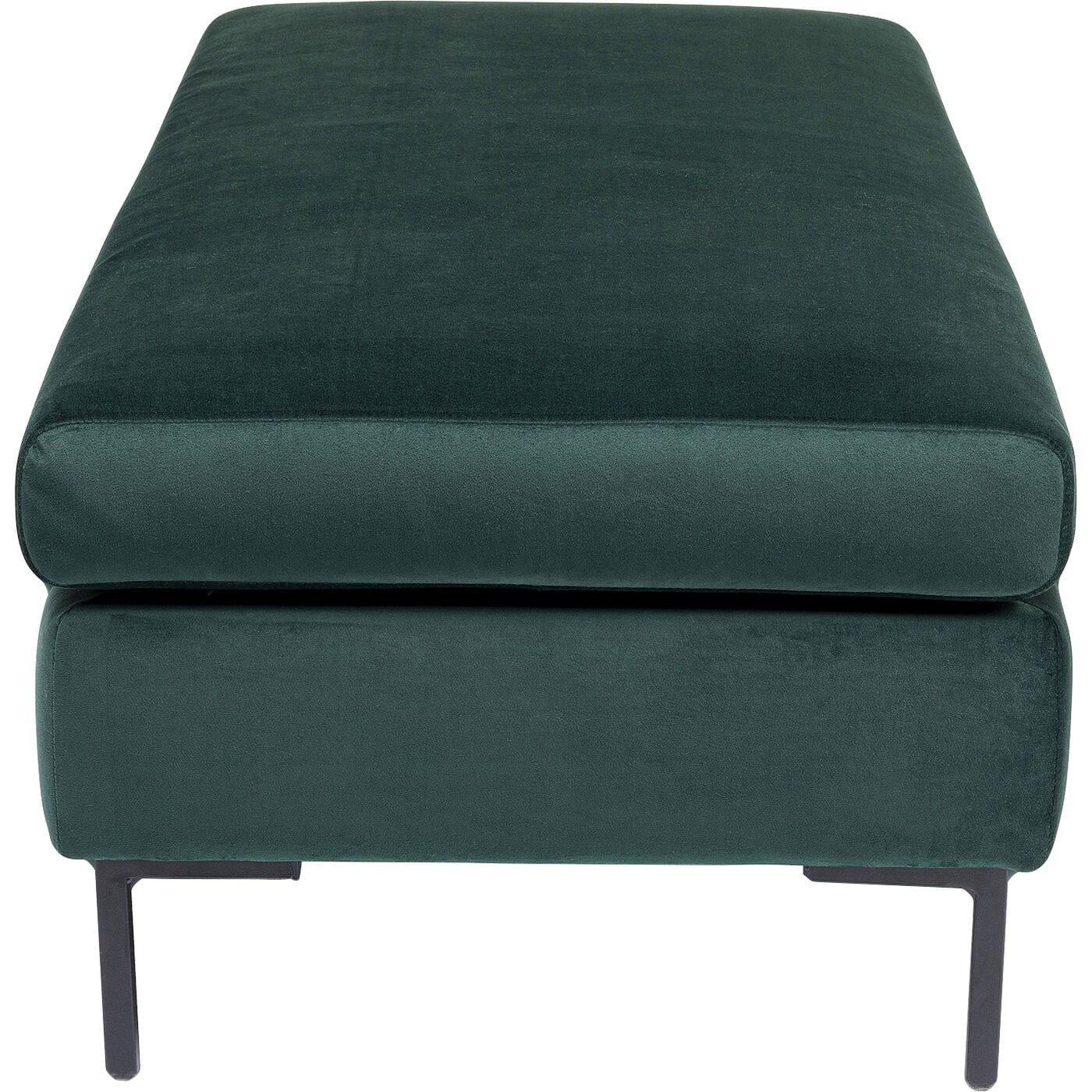 KARE Design Tabouret Gianni Velours vert foncé  