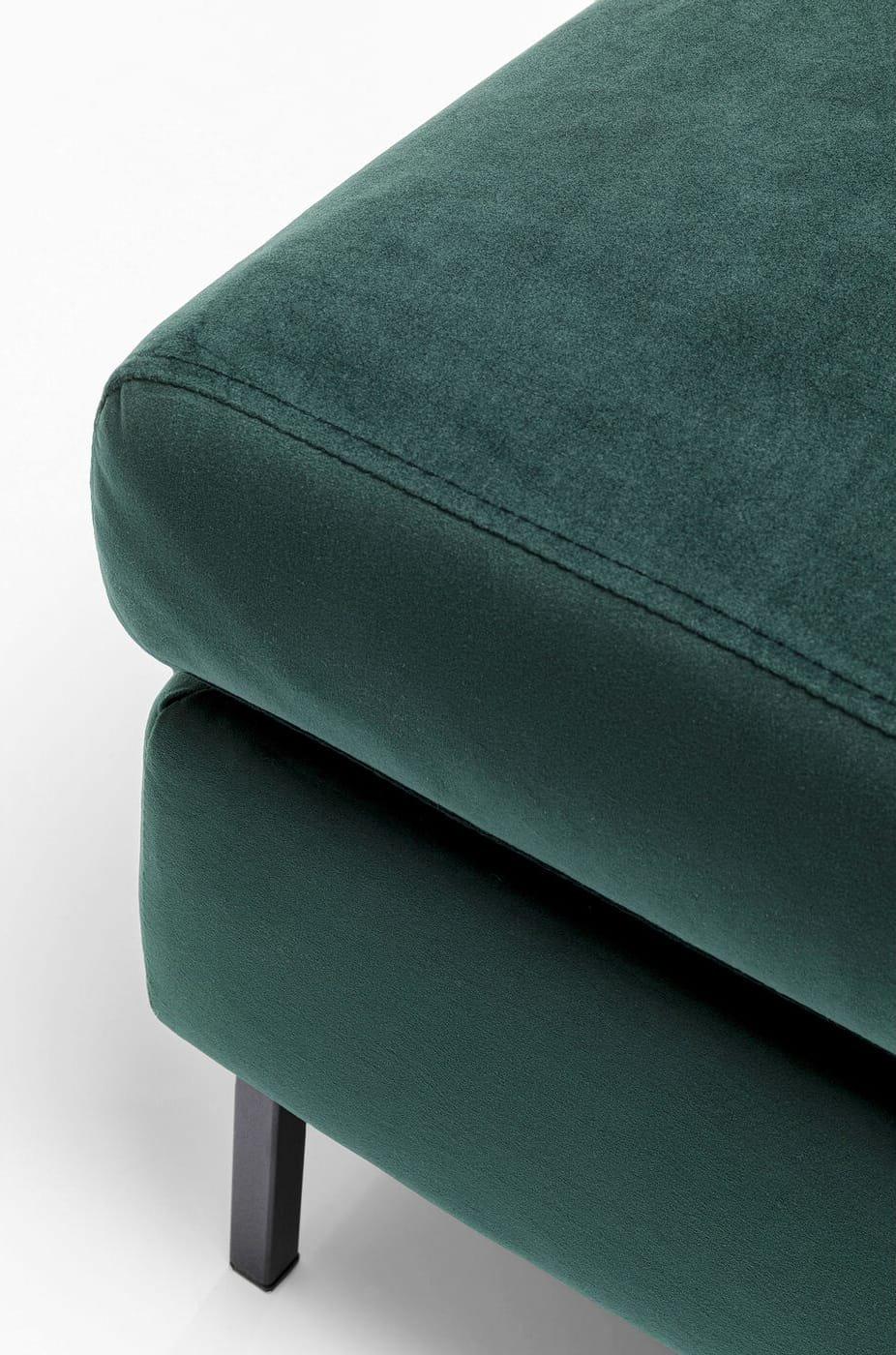 KARE Design Hocker Gianni Velvet dunkelgrün  