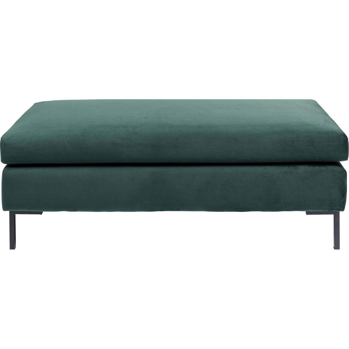 KARE Design Hocker Gianni Velvet dunkelgrün  