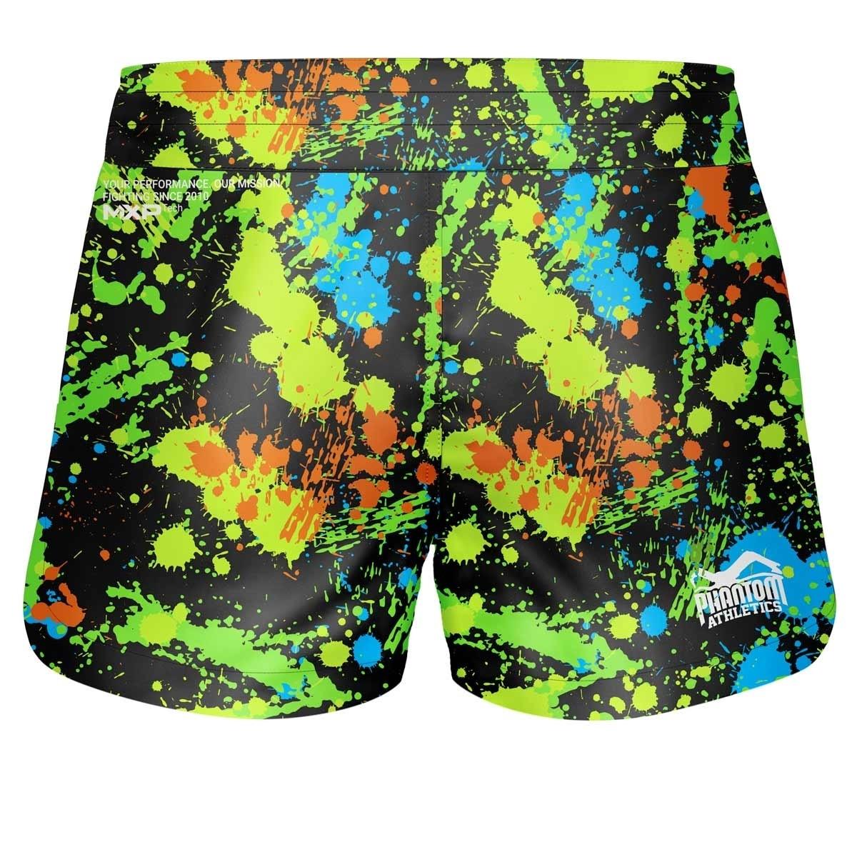 Phantom Athletics  Fightshorts FUSION Splatter /Neon 