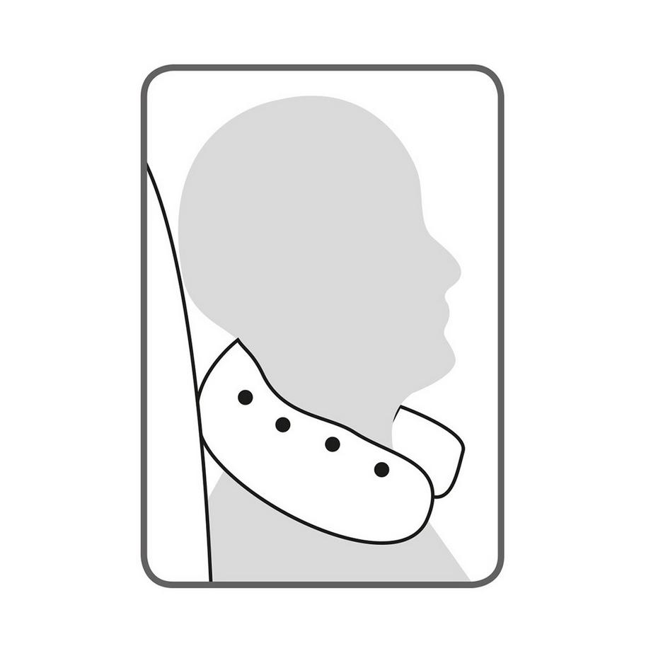 DOR Reisekissen Frotteebezug 32x30cm PE-Kügelchen-Füllung  