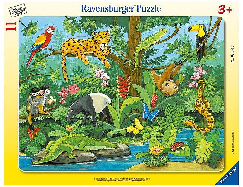 Ravensburger  Puzzle Tiere im Regenwald (11Teile) 