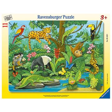 Puzzle Tiere im Regenwald (11Teile)