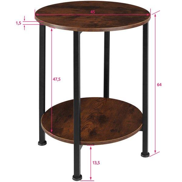 Tectake Beistelltisch Ballina 45x64cm  