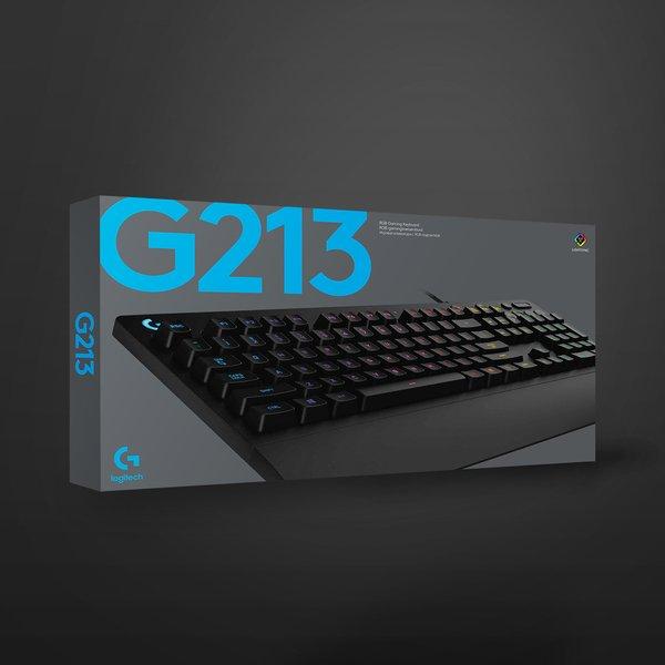 logitech G  G G213 Prodigy clavier USB QWERTZ Allemand Noir 