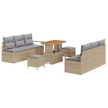 Patio möbel set poly-rattan