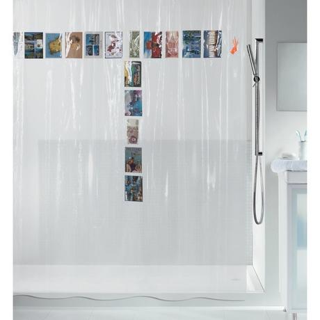 spirella Rideau de douche PEVA POSTCARD 180x200cm  