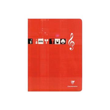 CLAIREFONTAINE Musikheft 17x22cm 3798 5mm, kariert 28 Blatt