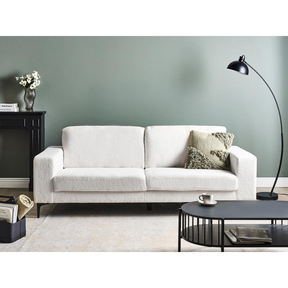 Beliani Divano 3 posti en Bouclé Retrò VADSTENA  