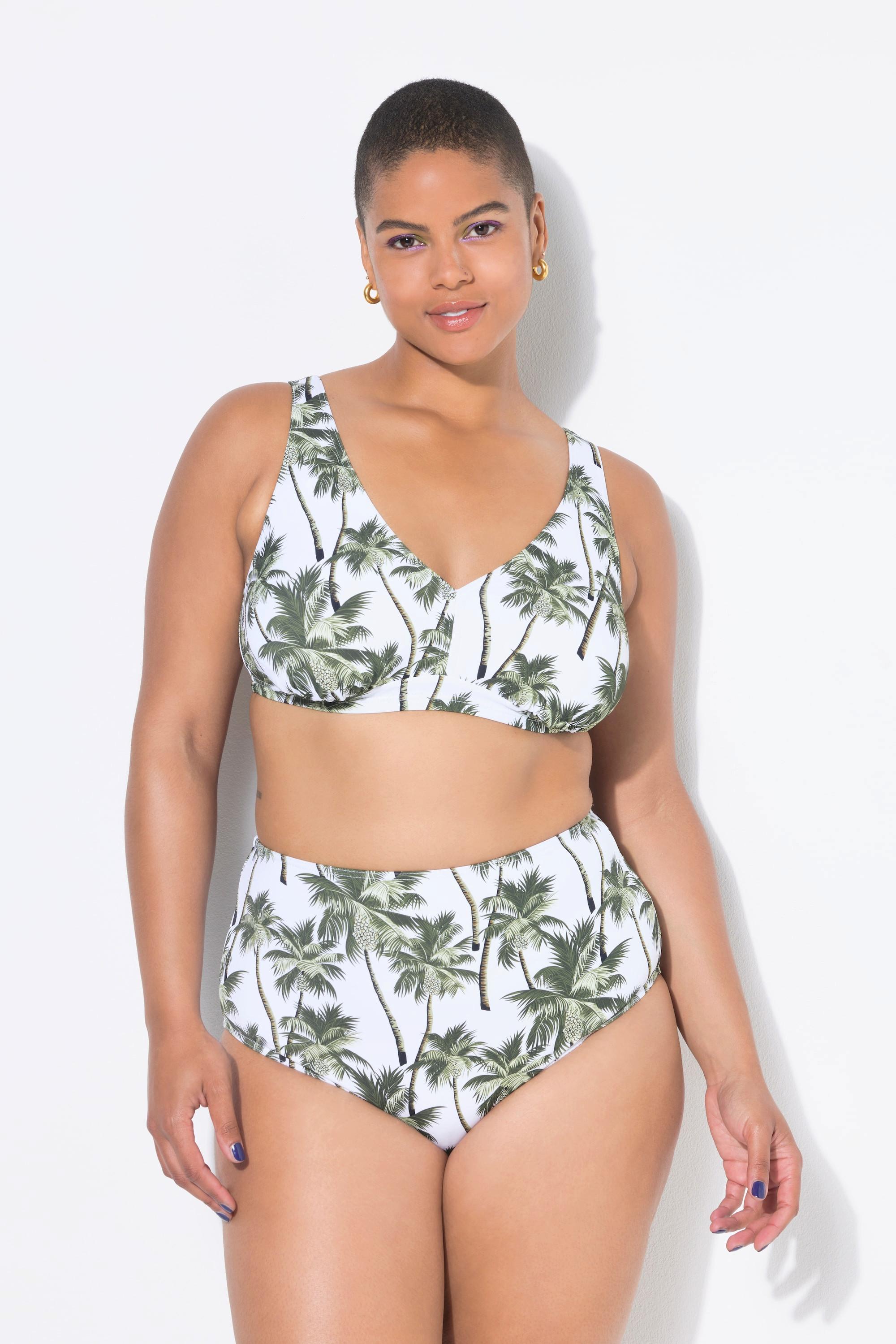 Studio Untold HighWaist Palmenprint Shaping Bikini-Slip  