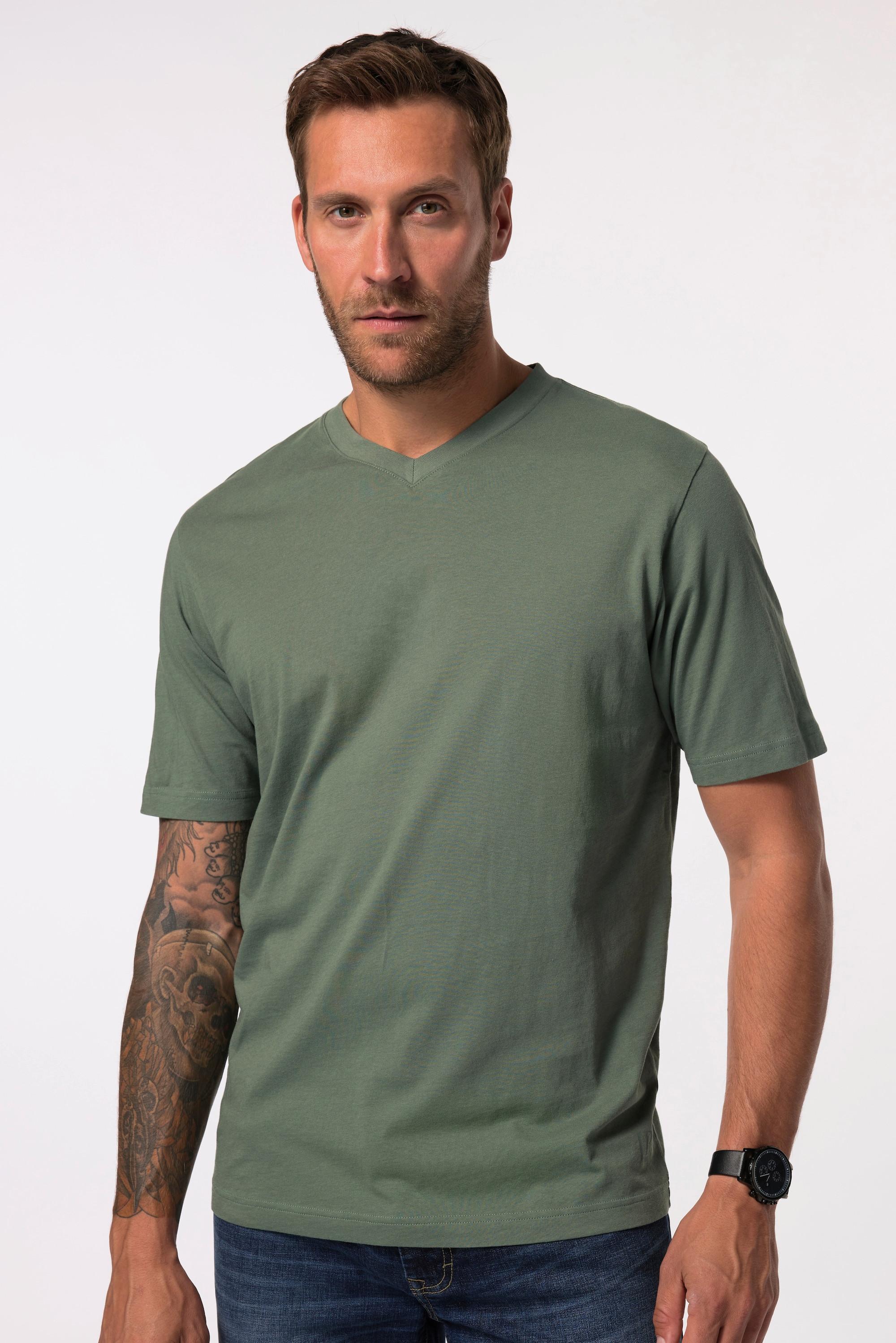 JP1880  T-Shirt, Basic, V-Ausschnitt, bis 8XL 