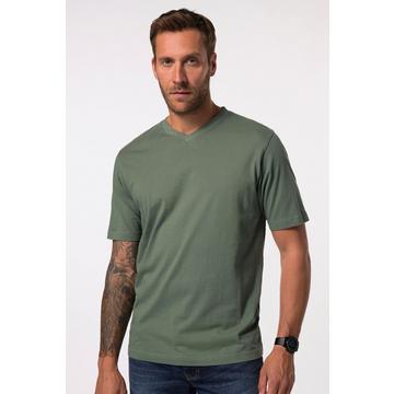 T-Shirt, Basic, V-Ausschnitt, bis 8XL