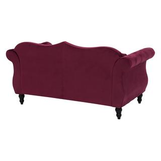 Beliani 2 Sitzer Sofa aus Samtstoff Glamourös SKIEN  