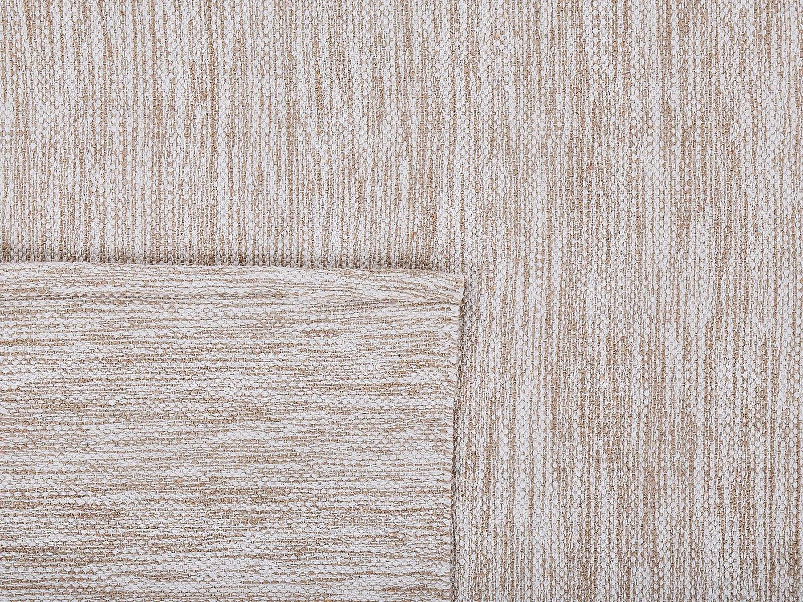 Beliani Teppich aus Baumwolle Skandinavisch DERINCE  