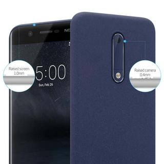 Cadorabo  Housse compatible avec Nokia 5 2017 - Hard Case Coque de protection à l'aspect givré contre les rayures et les chocs 