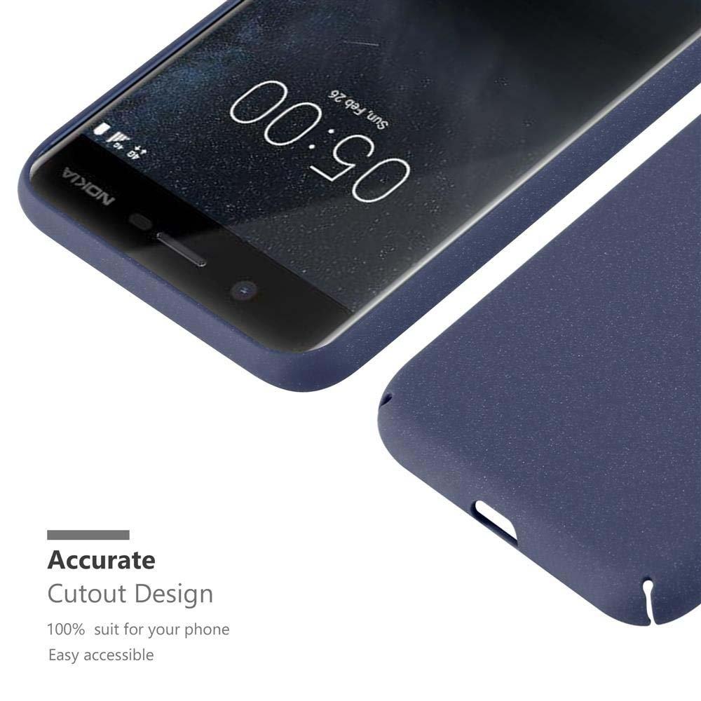 Cadorabo  Housse compatible avec Nokia 5 2017 - Hard Case Coque de protection à l'aspect givré contre les rayures et les chocs 