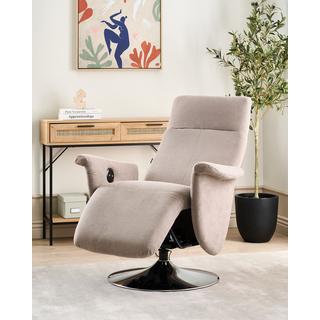 Beliani Fauteuil inclinable en Tissu Moderne PRIME  