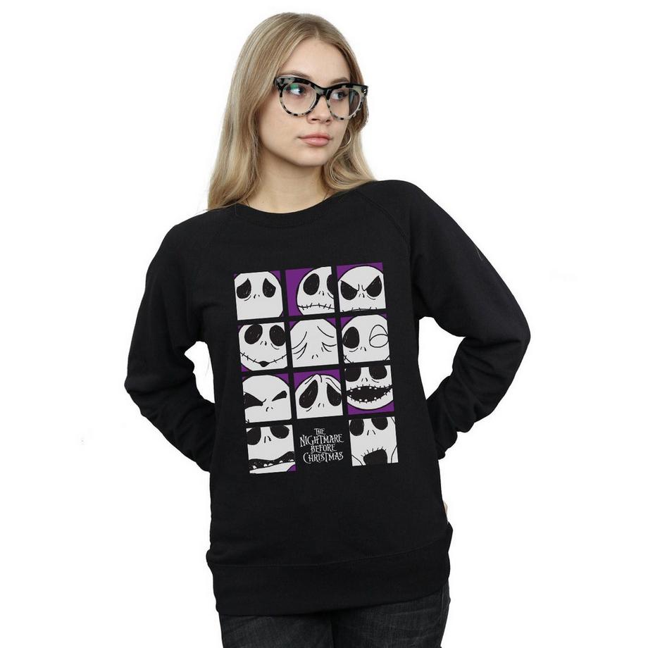 Disney Nightmare Before Christmas Many Faces Of Jack Sweatshirt  