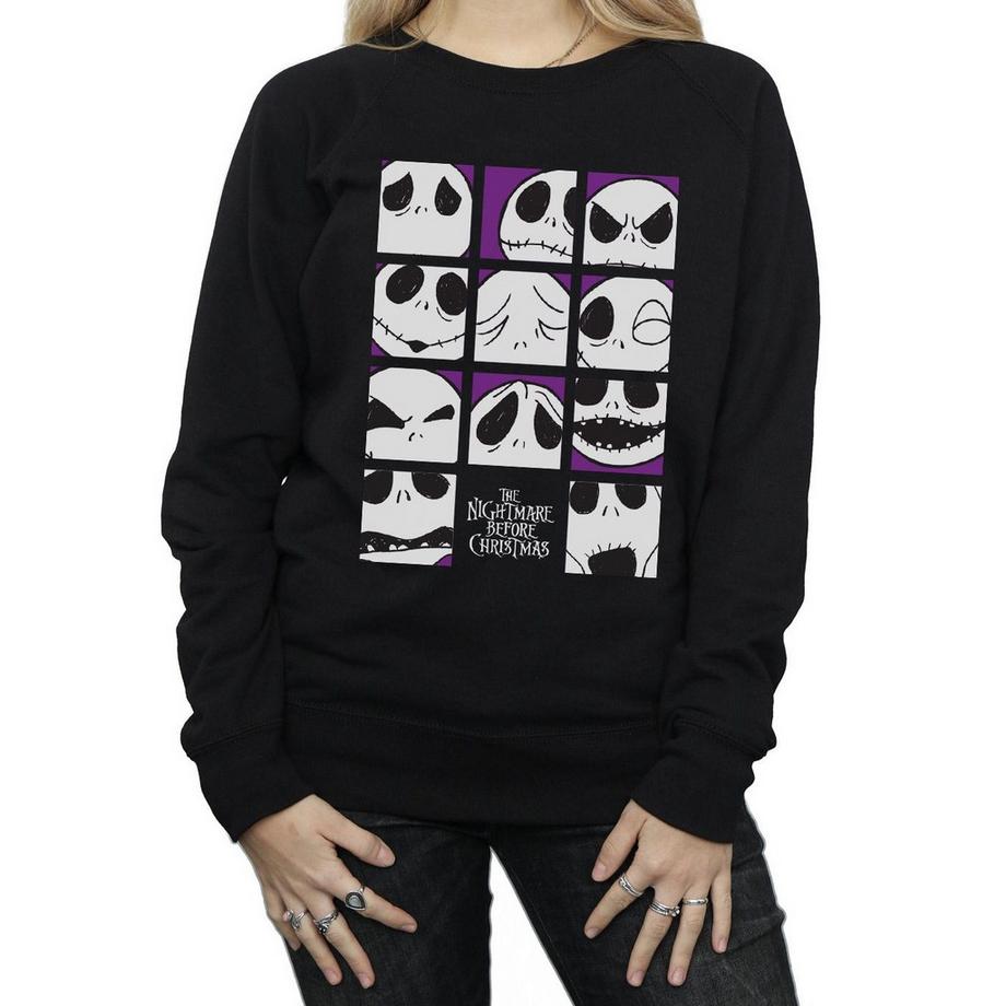 Disney Nightmare Before Christmas Many Faces Of Jack Sweatshirt  
