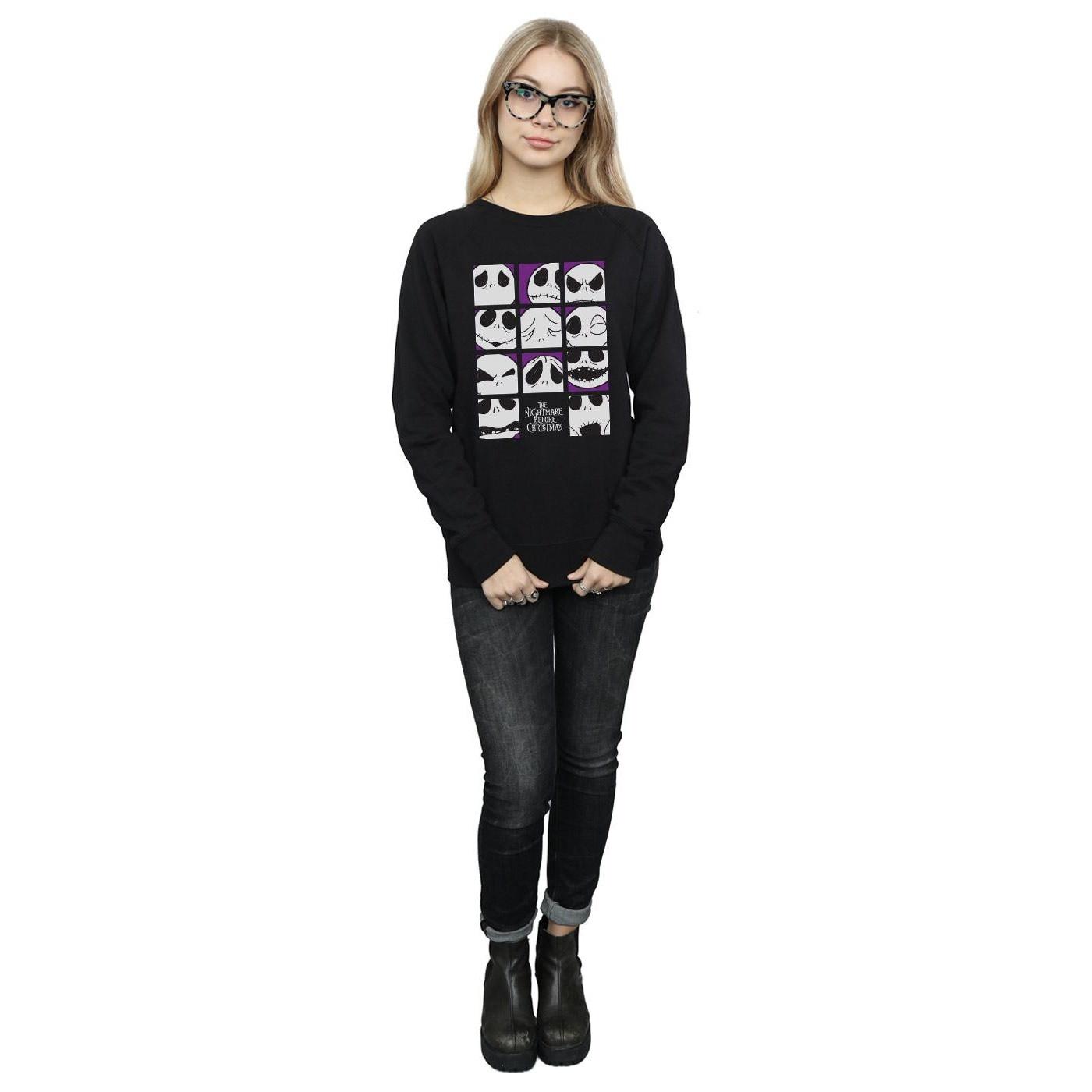 Disney  Nightmare Before Christmas Many Faces Of Jack Sweatshirt 