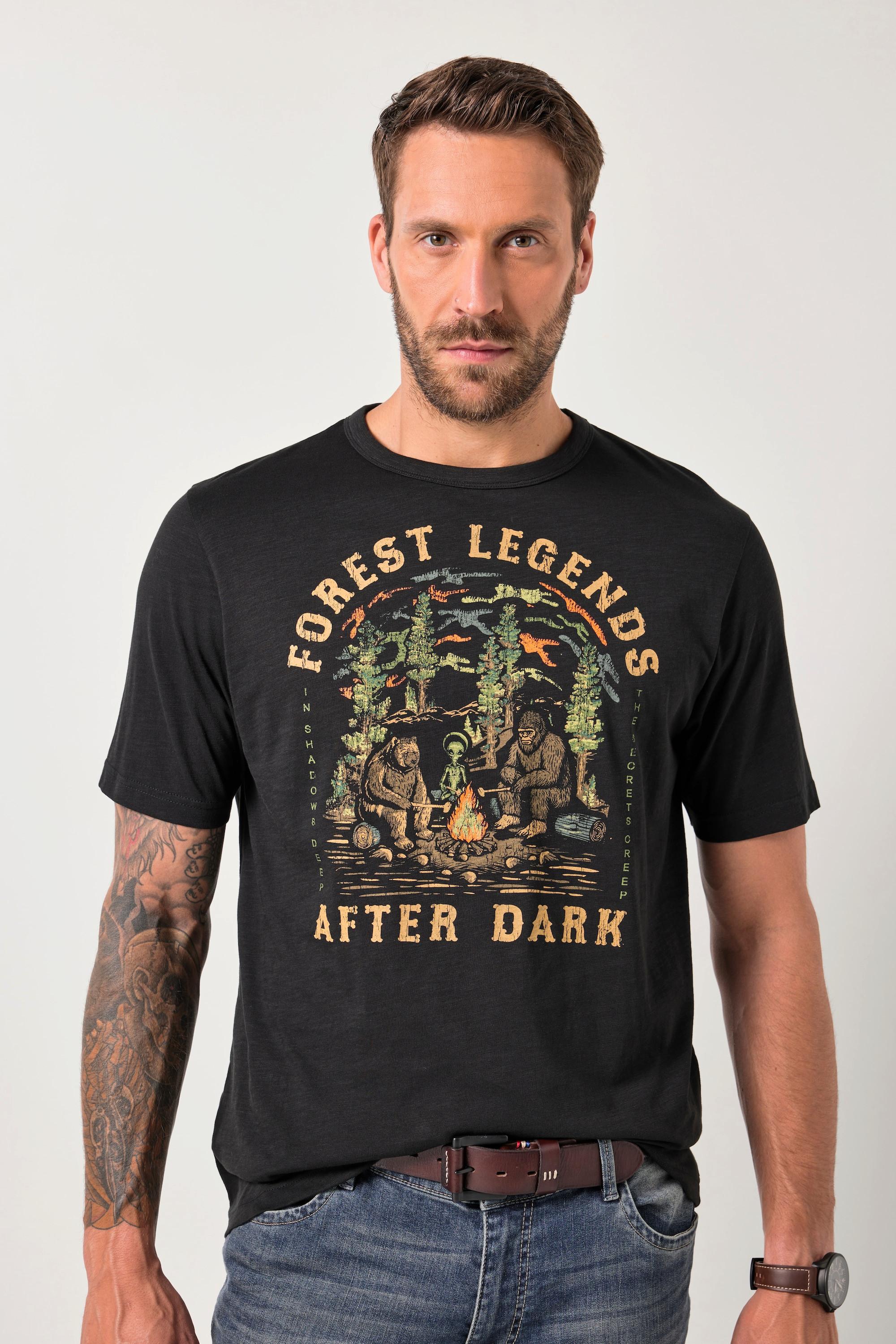 JP1880 Halbarm T-Shirt mit Brustprint  